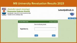 ms university revaluation result 2022.
